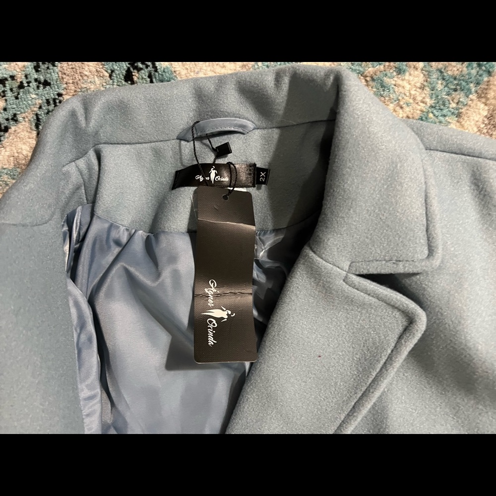 Women’s peacoat baby blue brand new with tags